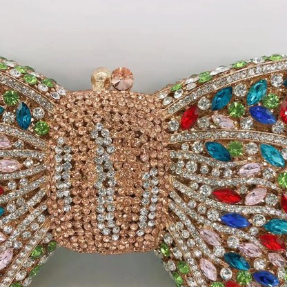 Newest Rhinestone Green/Black Clutch Purse Bow Luxury Diamond Women Red Evening Clutches Bags Wedding Bridal Bag Stones Handbags