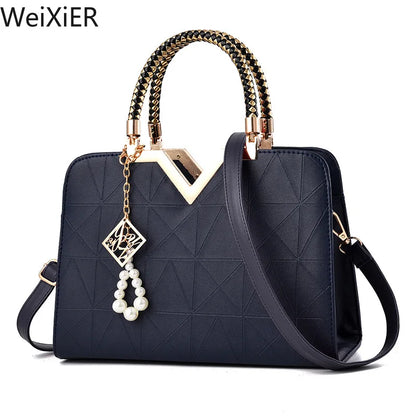 Top-handle Bags Designer Shoulder Bag for Women Fashion Handbags High Quality Unusual Pu Shell Bags Beading Zipper Luxury Brand