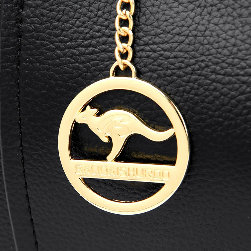 2024 Luxury Women Designer 3 Layers Shoulder Crossbody Sac Ladies Large Capacity Leather Handbags Shopper Brand Messenger Totes
