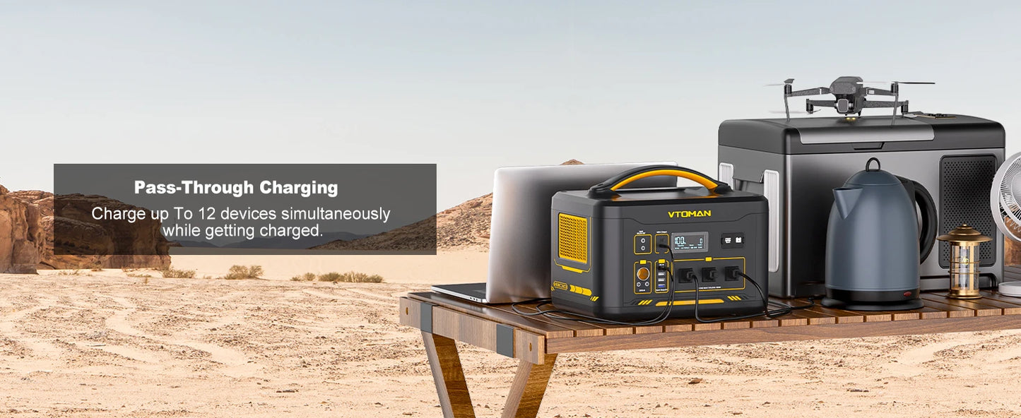 VTOMAN JUMP 1800 Power Station 1548Wh LiFePO4 Battery 1800W Emergency Power Supply for Outdoor Camping Home Energy Power