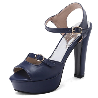 Fashion High Heels Summer Shoes For Women Sandals Platform 2026 Large Size 50 Peep toe Black White Red Yellow Wedding Shoes Lady