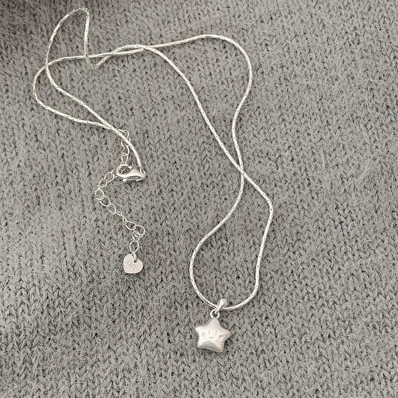 New Trendy Fashion 925 Silver Pearl Simple Elegant Thin Chain Pendant Necklace for Women Girl Jewelry Dropship Wholesale