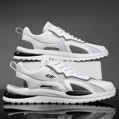 Summer Men Hollow Sandal Sneakers Breathable Mesh Platform Quick-Dry Casual Walking Shoes Non Slip Light Outdoor Beach Trainers