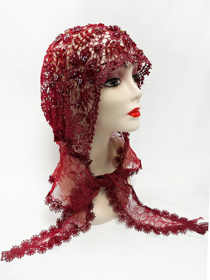 Latest High Quality Muslim Women Prayer Hat Lace Dubai Turban Cap Ready to Wear Hat Prayer Islam Saudi Arabia Lace Hijab