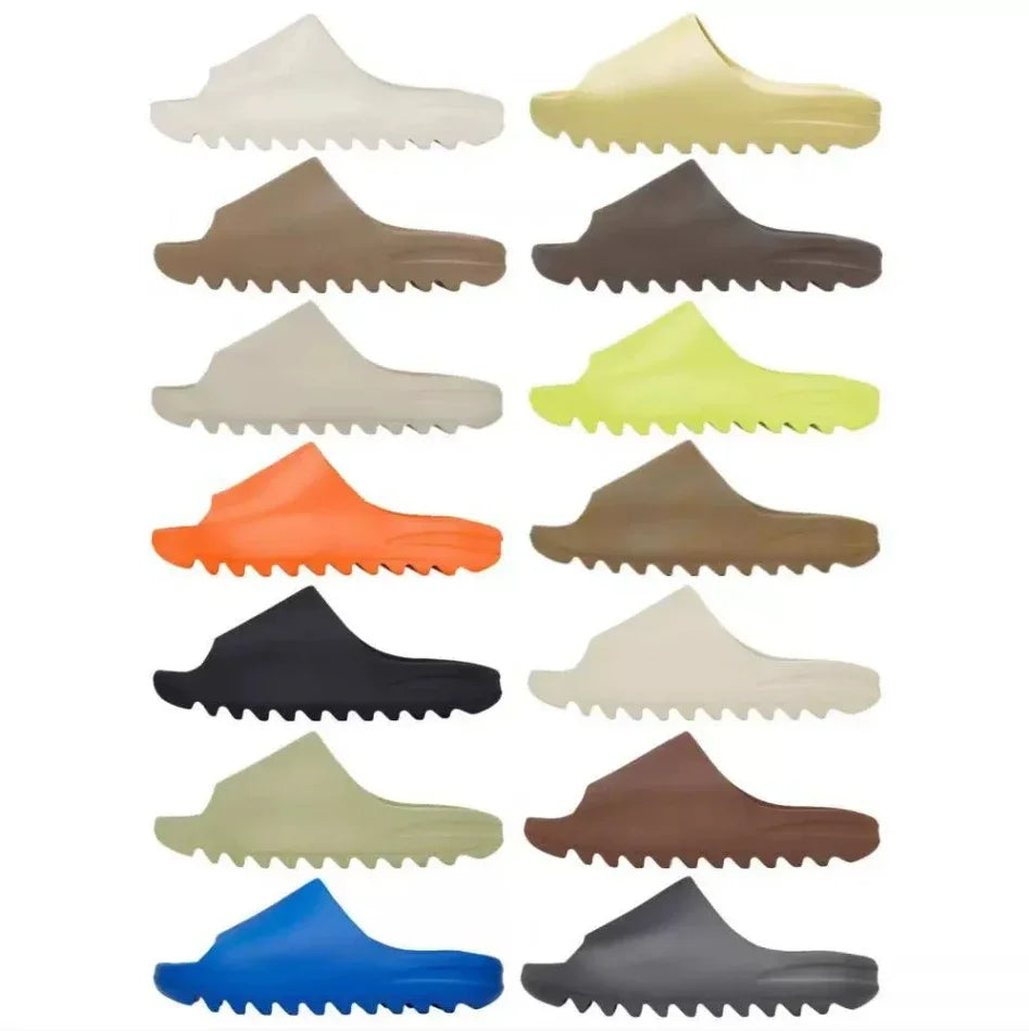 Summer Slippers Men Women Indoor EVA Soft Bottom Sandals Open Toe Trend Slides Beach Shoes Slippers Home Shoes Size 35-46