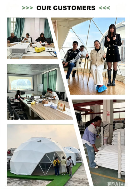 9M Luxury Geodesic Dome Tent Waterproof PVC Outdoor Glamping Hotel Resort Restaurant Camping Event Customizable Dome House