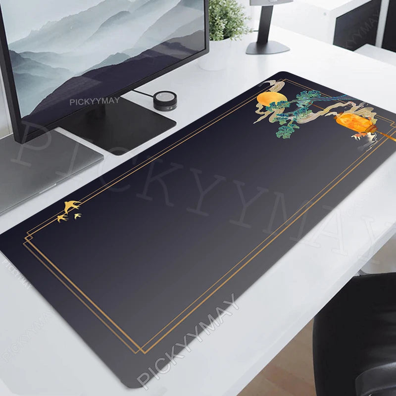 Mouse Pads Chinese Style Art Table Mats Computer Mousepad Company Big Desk Pad 120x55cm Large Gamer Mousepads Mouse Mat