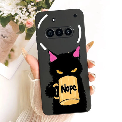 Casing For Nothing Phone (3a) A059 Cover For Nothing Phone 3a Case Silicone Cute Cat Fashion Butterfly Funny Painted