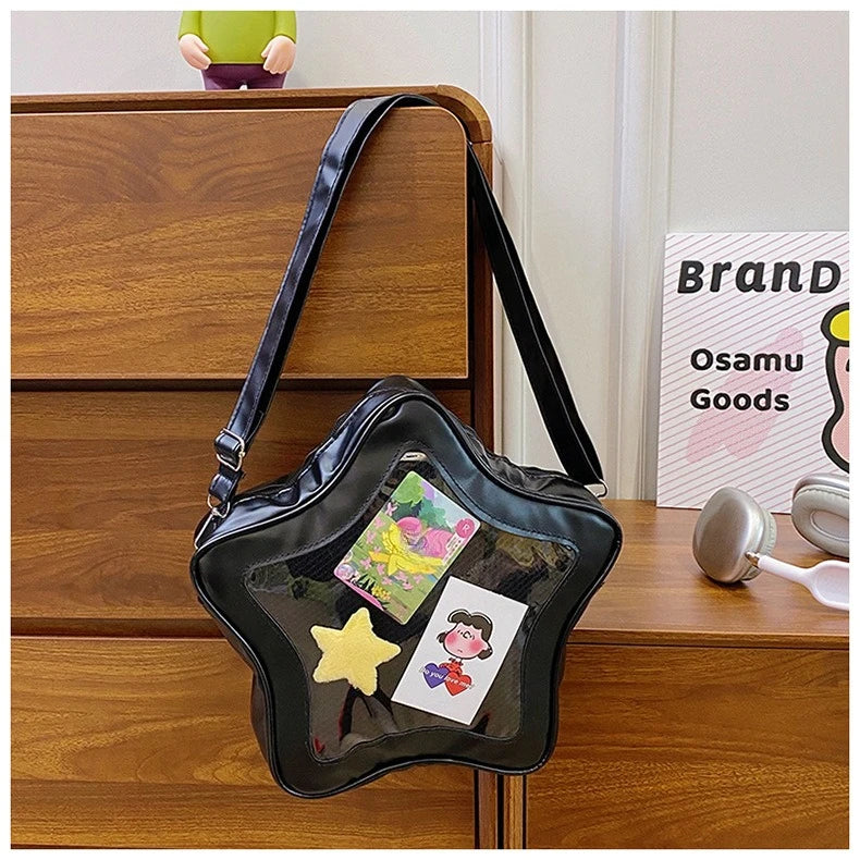 Japanese Style Minimalist Cute Aesthetic Shoulder Bag for Students Kawaii Crossbody Purse Street Fashion Ita Bags Handbags bolso