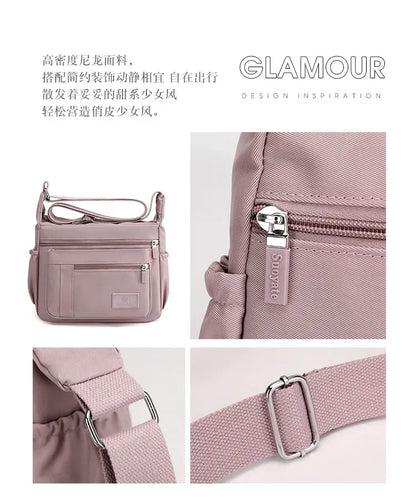 Fashion Shoulder Crossbody Bag for Women Messenger Bags Waterproof Nylon Ladies Handbag Tote Bags for Women Sac A Main Femme
