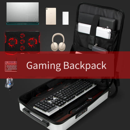 Gaming Laptop Backpack Anti-theft Waterproof Backpack USB Men's PC Hard Shell Business Travel Backpack Stereotype Game Bag 17.3