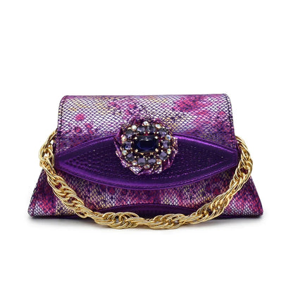 New Arrival Italian Shoes and Bags Matching Set 2024 Nigerian Heel Party for Women Purple Colour Italian Design Wedding Dress