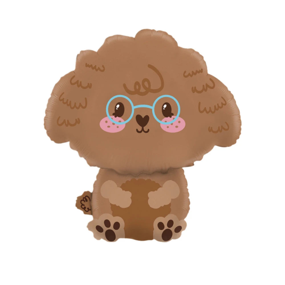 Cute puppy pet birthday decoration theme balloons, first-year decoration props, party atmosphere decoration