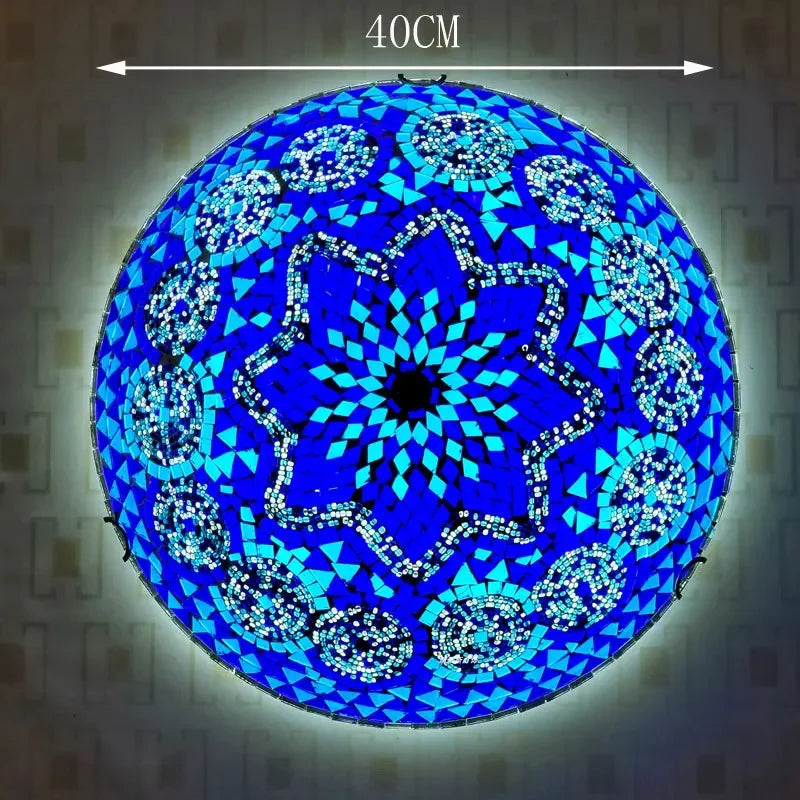 Stained Glass Ceiling Lamps Led Lights for Living Room Bedroom Chandelier Kitchen Lighting Fixture Tiffany Home Luminaria Decor