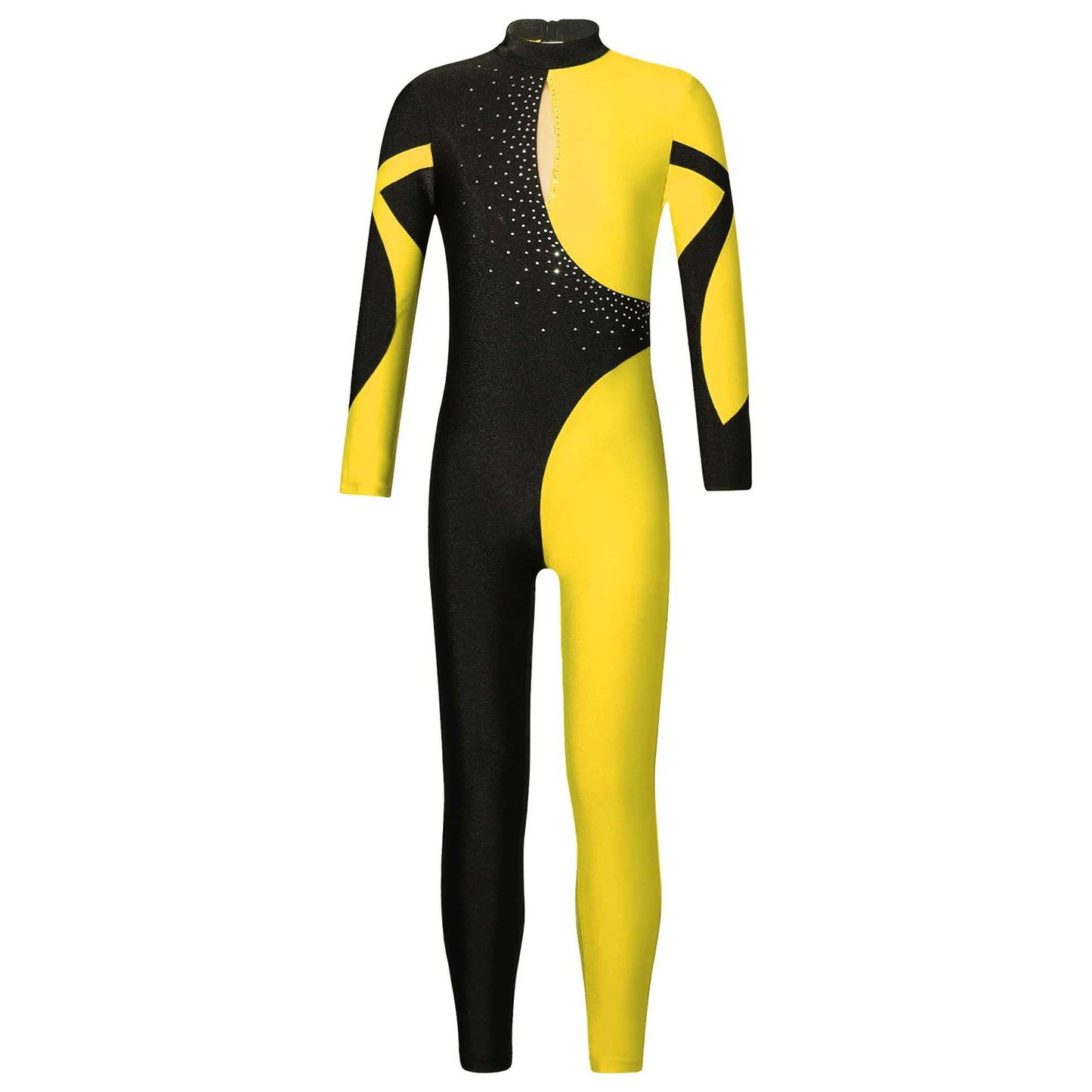 Kids Girls Long Sleeve Gymnastics Leotard Bodysuit Teens Gymnastics Jumpsuit for Girl Children Ballet Dance Costume Dancewear
