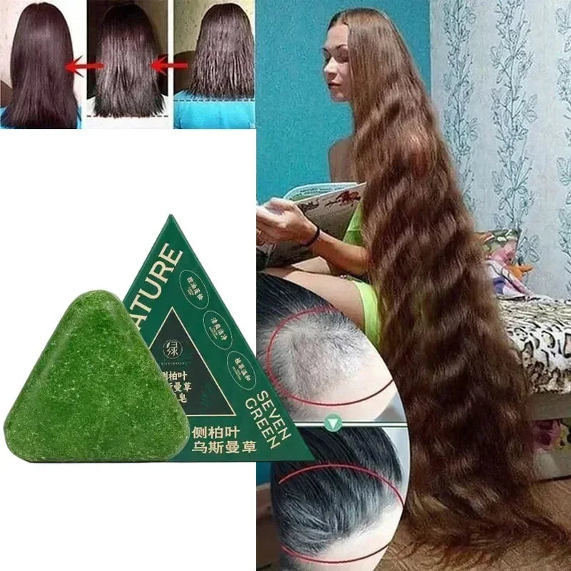 Arborvitae Leaf Shampoo Bar Usman Herbs Strengthen Hair Thicken Hair  Oil Control Anti-dandruff Oriental Natural Shampoo Bar