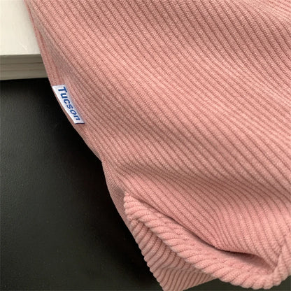 Women Luxury Corduroy Shoulder Bag Large Handbag Big Casual Tote Canvas Lining Solid Cloth Purse Zipper Crossbody Messenger Bags