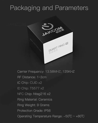 2026 New Jakcom R5 Smart Ring 6 RFID Cards Smart Sharing Smart Wearable Device for GPS ID IC NFC IOS Android WP Mobile Phones