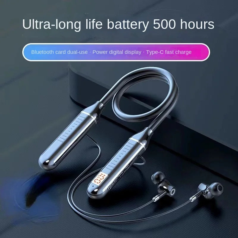 200H Music Time TWS Magnetic Wireless Headphone Neckband Bluetooth 5.2 Earphone headset Sport Waterproof Earbud MP3 player w MiC