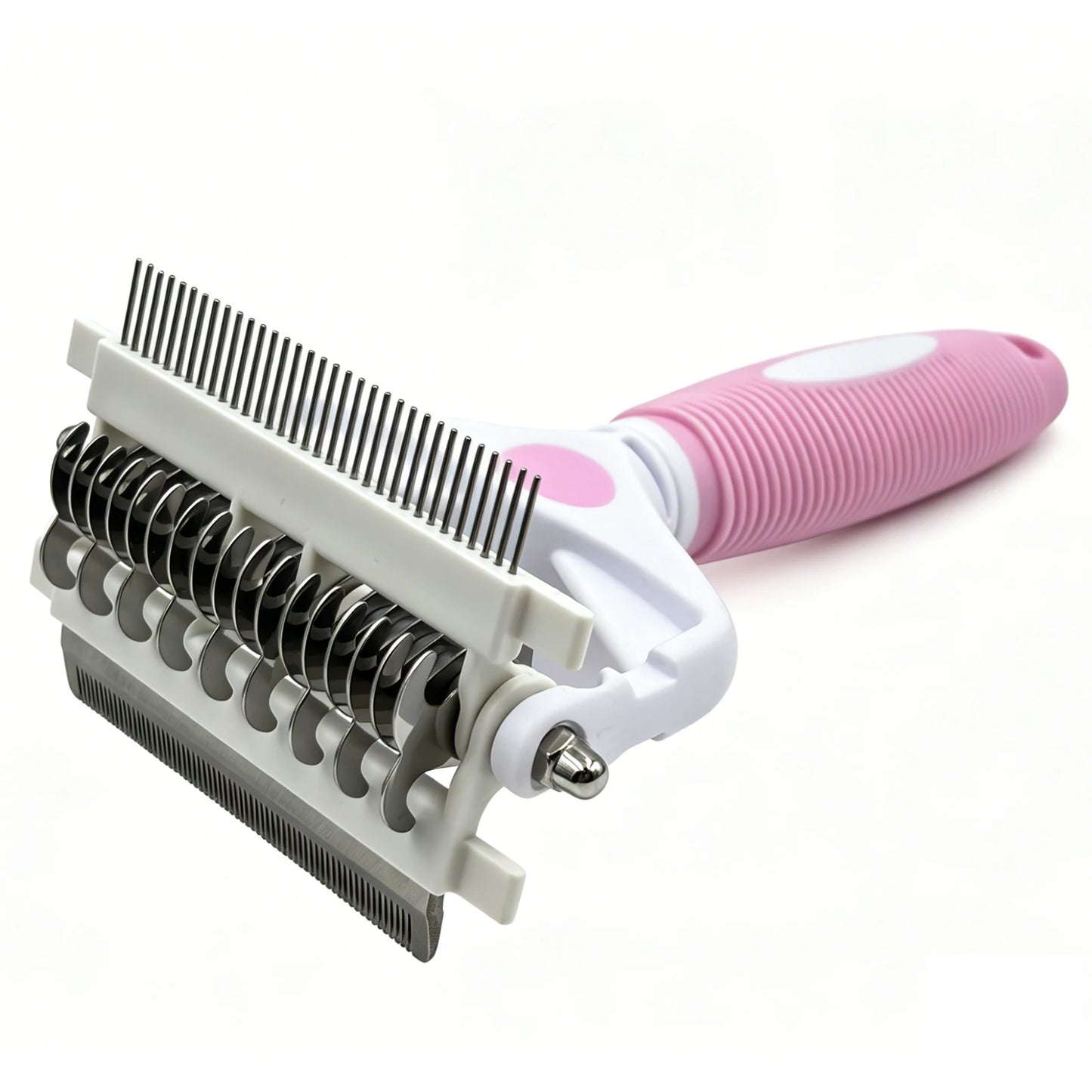 Pet Deshedding Brush 3 in 1 Cat Dog Hair Remover Puppy Kitten Comb with Stainless Steel Teeth Dogs Grooming Shedding Supplies