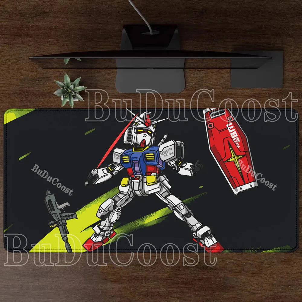 Mouse Pad Gundam RX-78-2 Anime Gaming XXL Non-slip Mousepad PC Computer Keyboard Office HD printing overlock esports Desk Mat