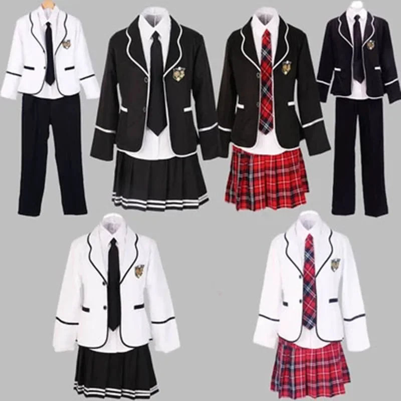 Junior High School Boys Long Sleeve Chorus School Uniform Set Student JK Style Japan South Korea Inspired Uniform for Students