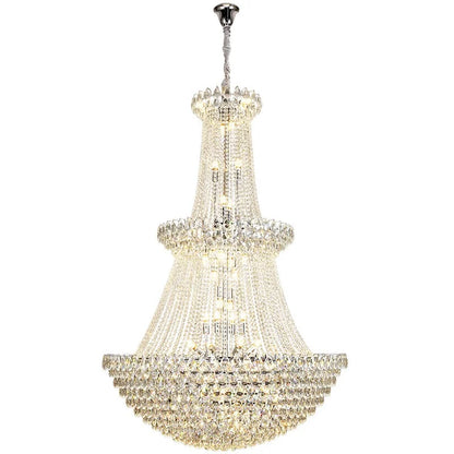 New Ceiling Lamp Villa Living Room Lamp - Multi-Story Void Floor-To-Ceiling French Light Luxury Minimalist Crystal Pendant Lamp