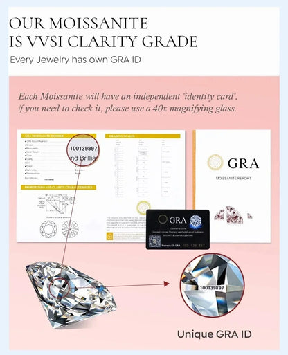 Luxury 18K Solid Platinum PT950 certifid 2 carat D color moissanite ring wholesale eight heart eight cut diamond ring for women