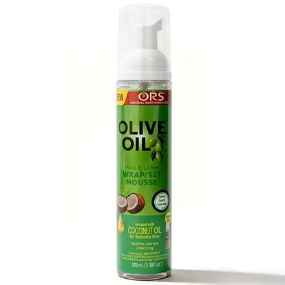 Curly Hair Mousse（207ml) For Wigs Strong Hold Olive Oil Hair Styling Mousse Anti-Frizz Hair Foam Mousse For Styling Hair Women