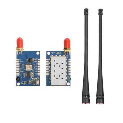 2 Sets/Pack 5 km Distance 1 W UHF Transmitter and Receiver Walkie Talkie Module SA828-U 400 MHz-480 MHz
