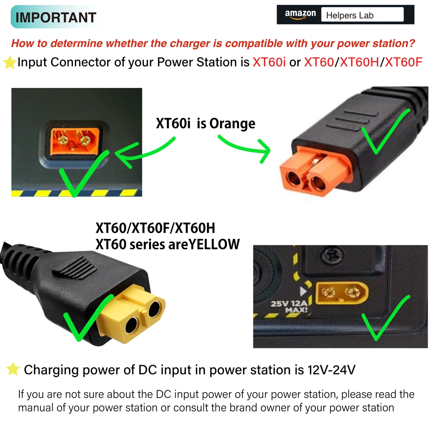 XT60 Cigarette Lighter Car Charger Power Supply 12V 24V Cable for Powerstation Ecoflow Delta River Bluetti EB55 and More -150cm