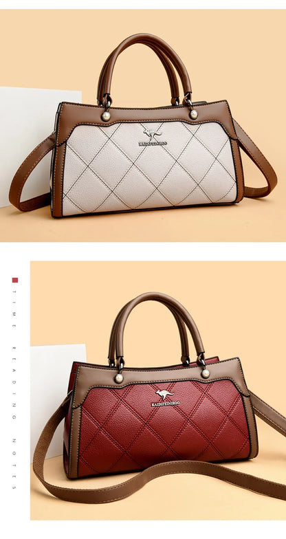 Top Quality Leather Hand Shoulder Bags for Women Luxury Handbags Women Bags Designer Casual Large Capacity Tote Bag Sac