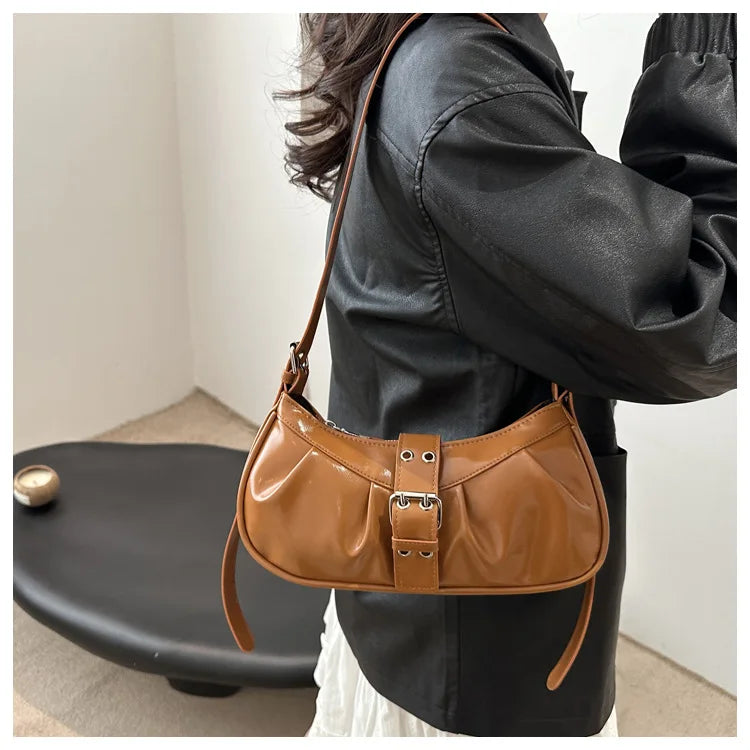 England Style Bags For Women Luxury Designer Handbags And Purses New In Polyester Vintage Rivet Small Underarm Shoulder Bag