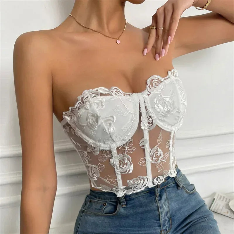 Sexy Summer Cropped Shirt Women Corset Camis Club Shaper Ladies Crop Tops Ropa Blusas Tank Top Woman Clothing Camiseta Mujer