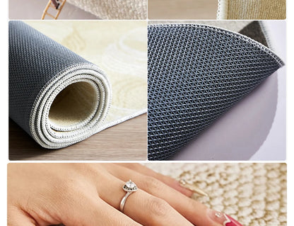 Large Area Carpet For Living Room Rug Bedside Bedroom Floor Mat Loop Pile TPR Non-Slip Waterproof Rugs 카페트 거실 대형 Alfombra Salón
