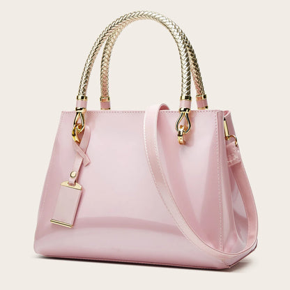 Faux Leather Handbags for Woman 2026 Luxury Bags Designers Evening Party Handbag Ladies Bag Wine Rose Red Navy Pink Beige Black