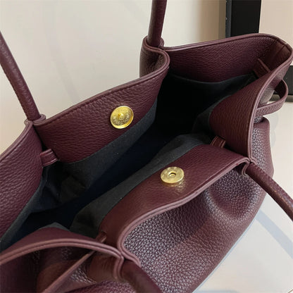 2026 New Lychee Pattern Underarm Shoulder Bags For Women Soft PU Leather Large Capacity Mini Tote Bag Luxury Designer Handbags