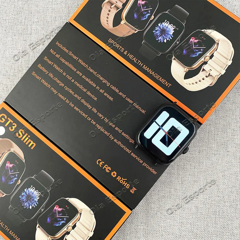 +2Pcs Smart Watch Women 2.01 Inch Voice Assistant Waterproof smarthwhatch Men Sport Smartwatch Fitness Tracler Bracelet 2024 New