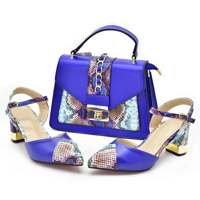 Leopard Shoes and Bag Set Wedding Pumps for Women Bride Shoes and Bag for Party Wedding Patent Leather Shoes for Women Sandals
