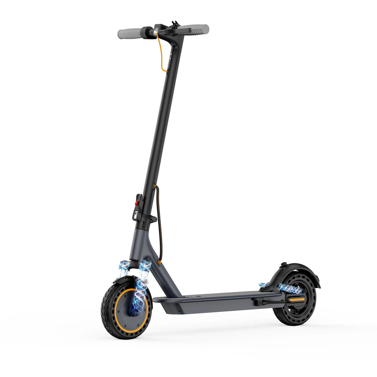 PORORO Electric Scooter 350W 19mph Max Speed APP Smart Control Dual Shock Absorption & Dual Suspension 22miles Max Range For City Commuter