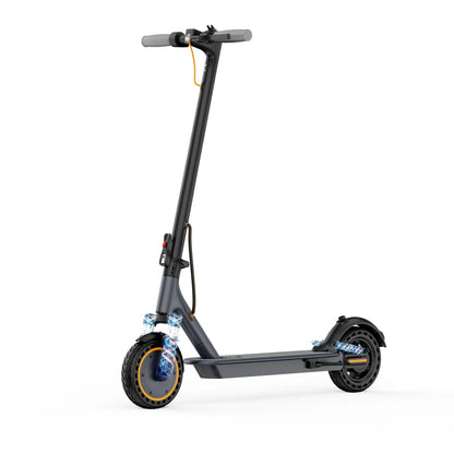 PORORO Electric Scooter 350W 19mph Max Speed APP Smart Control Dual Shock Absorption & Dual Suspension 22miles Max Range For City Commuter