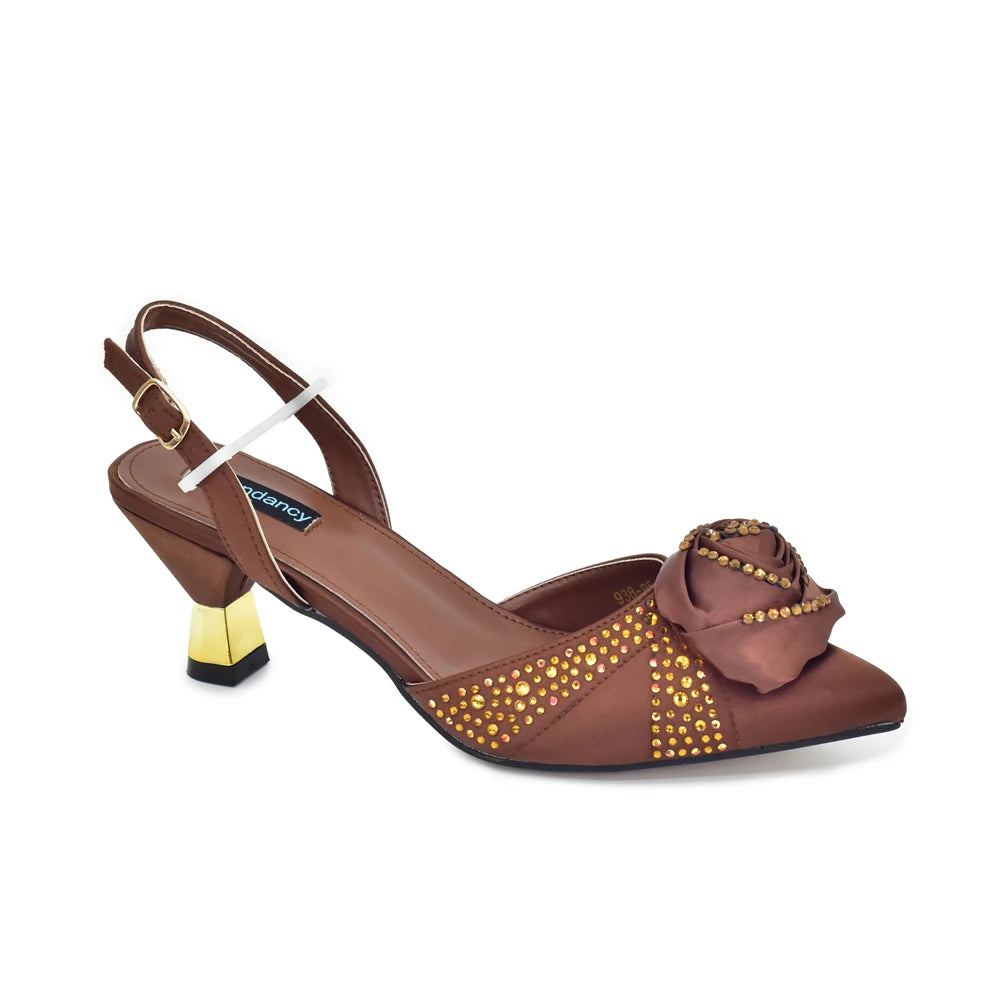 Women Nigerian Italian Shoes and Bags Set Decorated with Handmade Flowers Bag and Shoe Set Women Luxury 2026 High Heels Pumps