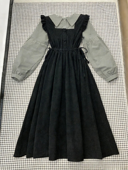 French Vintage Midi Dress Women Casual Evening Party Plaid Dress Office Lady Outwear One Piece Dress Korean Fashion Spring Chic