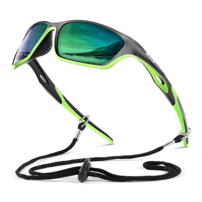 SCVCN Polarized Fishing Sunglasses Sports Sunglasses for Men and Women Cycling Glasses Mountain Bicycle Riding Goggle Bike UV400