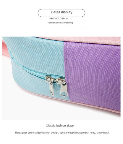 Japanese Preppy Style  Pink Uniform Shoulder School Bags for Women Girls Canvas Large Capacity Casual Luggage Handbags Totes