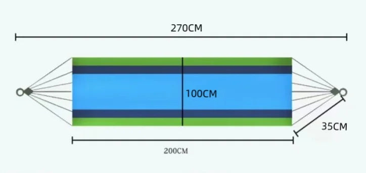 Hammock Outdoor Camping Leisure Canvas Thickened Swing Hammock Anti-rollover Perfect for Garden Patio Backyard