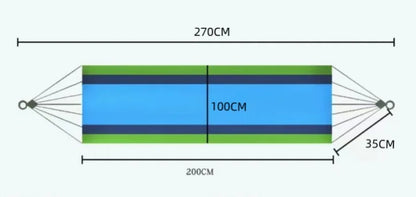 Hammock Outdoor Camping Leisure Canvas Thickened Swing Hammock Anti-rollover Perfect for Garden Patio Backyard