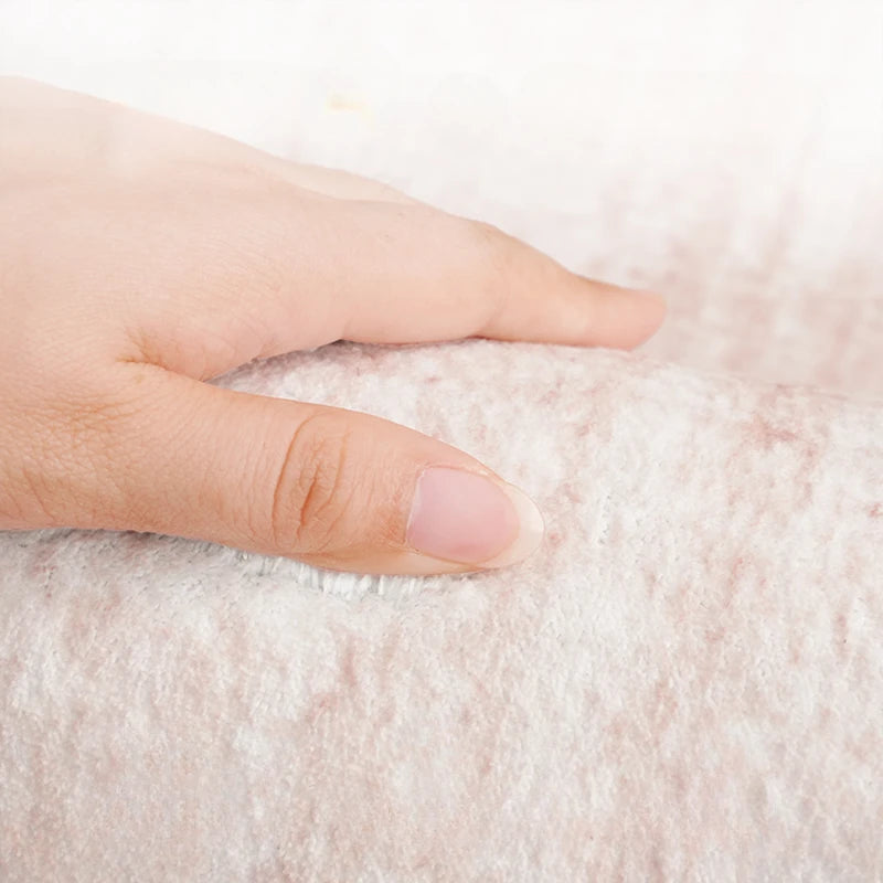 Cream Style Bedroom Decor Carpet Large Area Round Carpets for Living Room Home Thicken Washable Floor Mat Fluffy Soft Lounge Rug