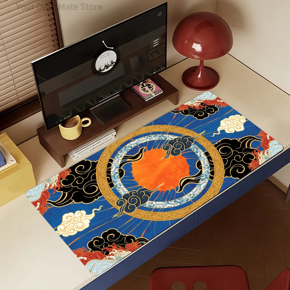 Art Amaterasu Mouse Pad Non-slip Rubber Gamer Balance Computer Mat Decoracion Deskmat Laptop Office Large
