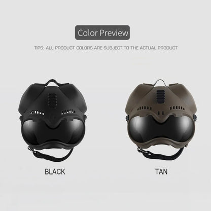 ATUBAN Tactical Dog Military Hunting Training K9 Helmet, Large Dog Patrol Dogs Sheepdog Pet Motorcycle Protective Helmet Goggles